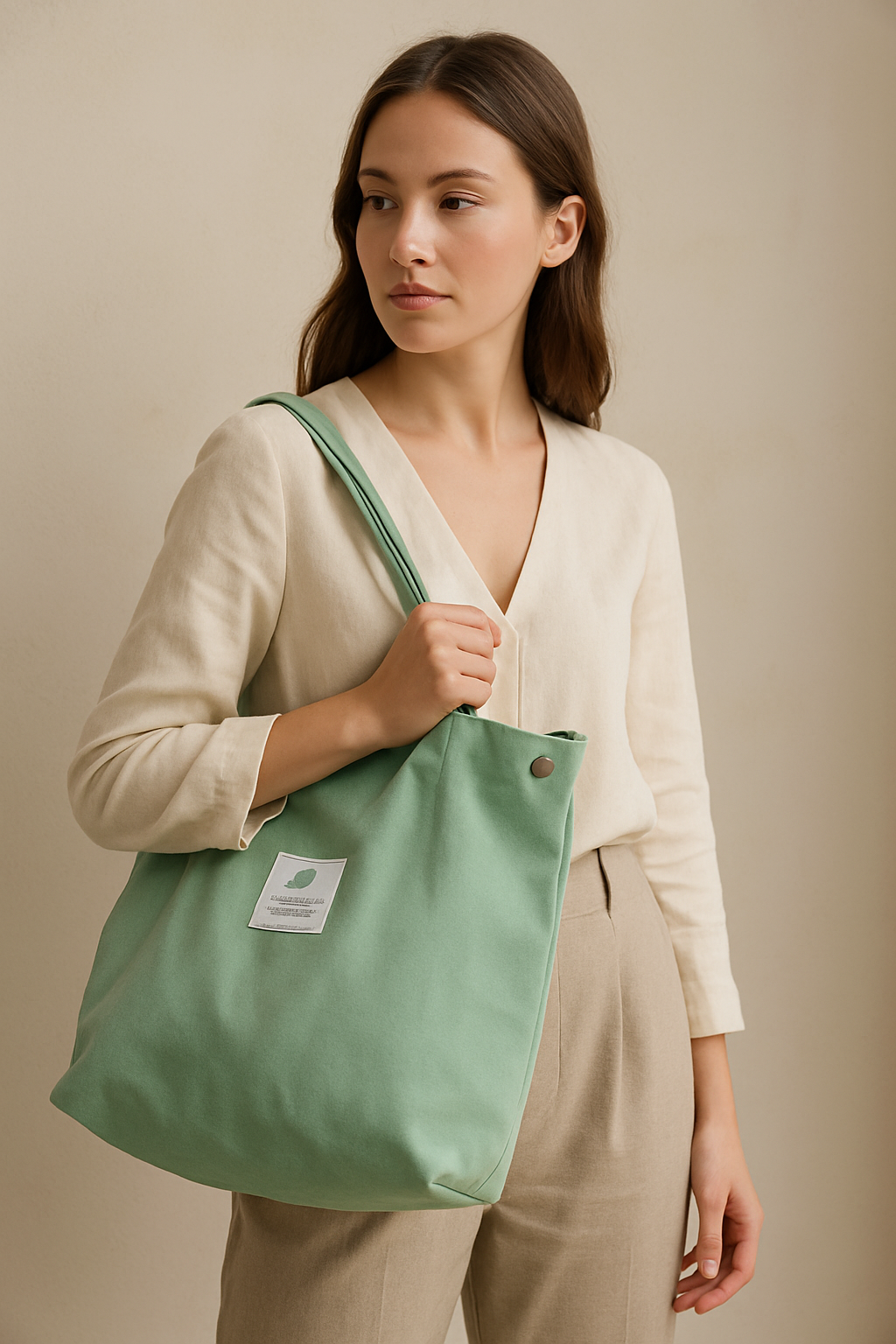 Women Canvas Bag Large Capacity Shoulder Bag Casual Tourism