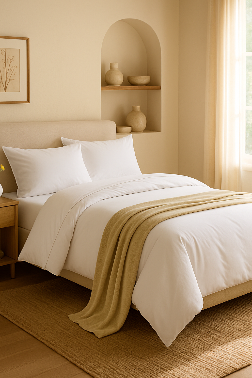 Juego de cama blanco de microfibra suave para cama 135 con funda nórdica 200x200