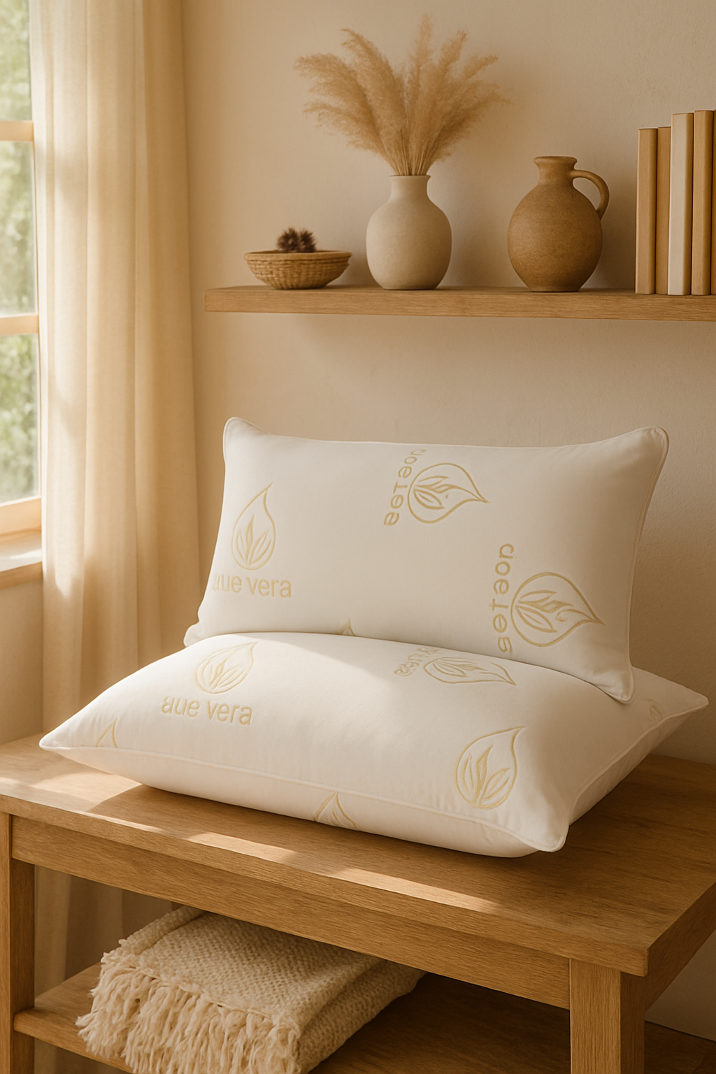 Pack 2 almohadas viscoelásticas con aloe vera 70x40 cm